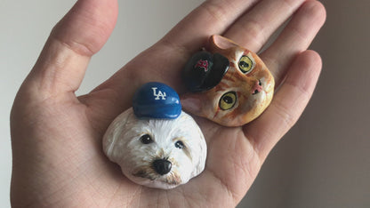 Personalized Pet Magnet (with a cap 🧢)